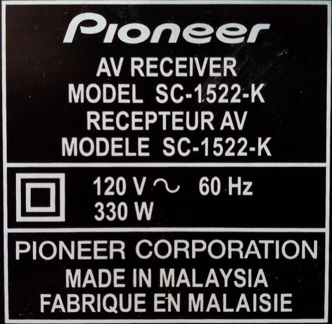 Ремонт HDMI ресивера Pioneer SC-1522-K. Мигает индикатор ADVANCED MCACC