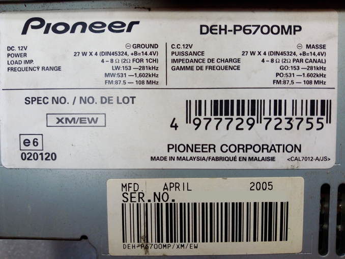 Ремонт автомагнитолы Pioneer DEH-P6700MP. Не работают кнопки панели управления