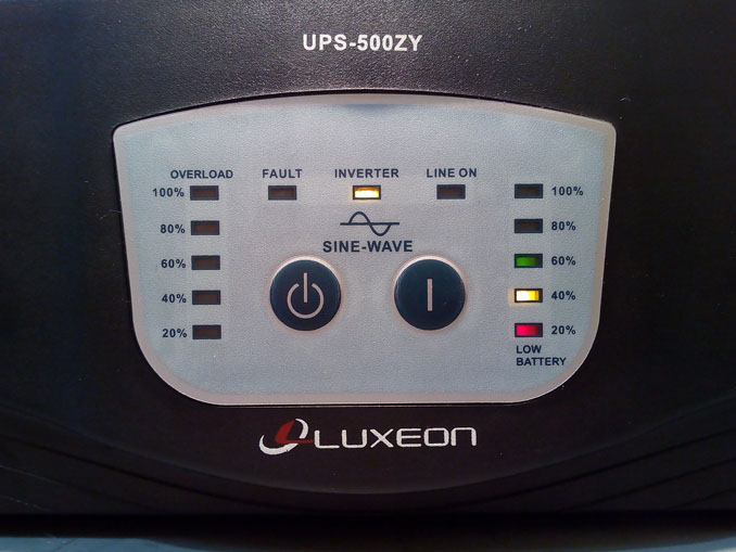 Не работает от батарей котельный ИБП Luxeon UPS-500ZY