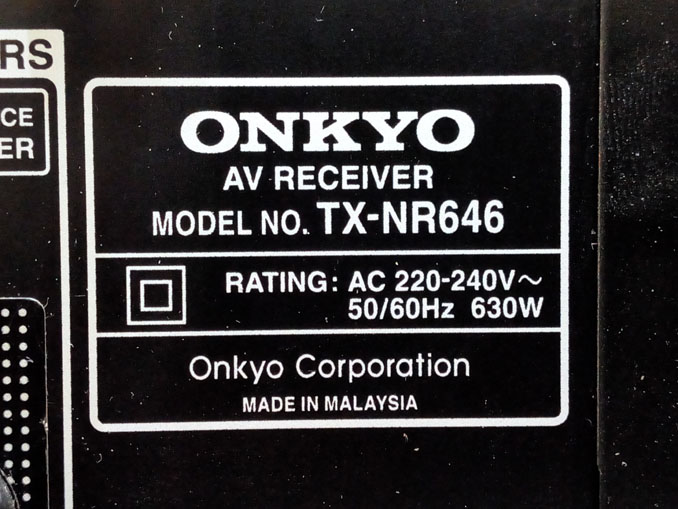 Не включается Onkyo TX-NR646. Ошибка NG:L R