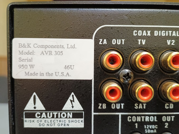 Ремонт ресивера B&K Components AVR 305