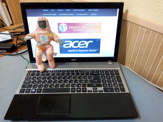 Ремонт Acer Aspire V3-571G. Греется, не загружается