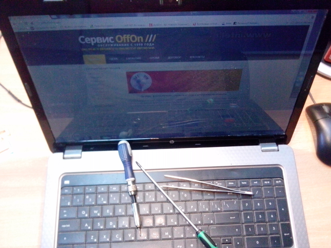 Устранение отключения при перегреве ноутбука HP G72-a35ER