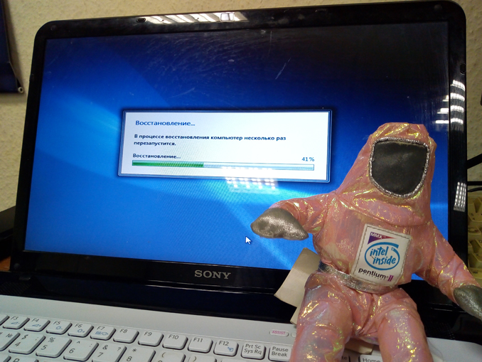 Восстановление лицензионной Windows 7 ноутбука Sony Vaio SVE151D11V