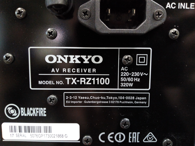 Ремонт av-ресивера Onkyo TX-RZ1100 после грозы