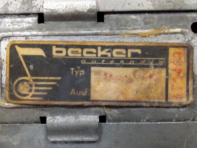 Реставрация штатной автомагнитолы Becker Europa TR
