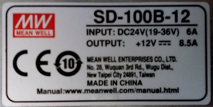 Не включается промышленный БП Mean Well SD-100A-12