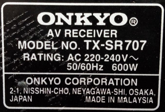 Ремонт av-ресивера Onkyo TX-SR707 с дефектом нет звука