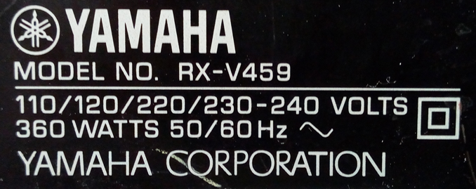 Ремонт av-ресивера Yamaha RX-V459 с неисправностью пропал звук