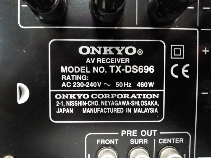 Ремонт av-ресивера Onkyo TX-DS696 с дефектом пропал звук