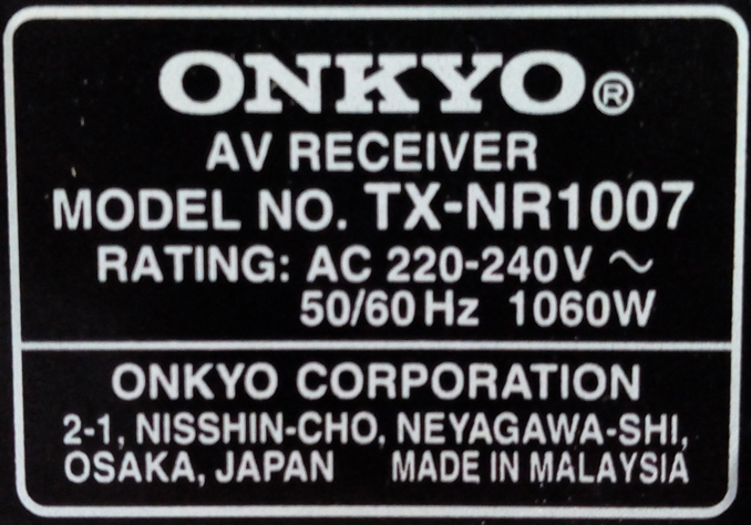 Ремонт Onkyo TX-NR1007 с дефектом нет звука, ресивер не включается