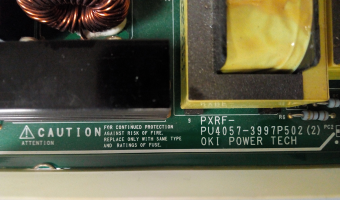 Не включается принтер Oki C9600. Ремонт блока питания PXRF-PU4057-3997P502 (2) OKI POWER TECH