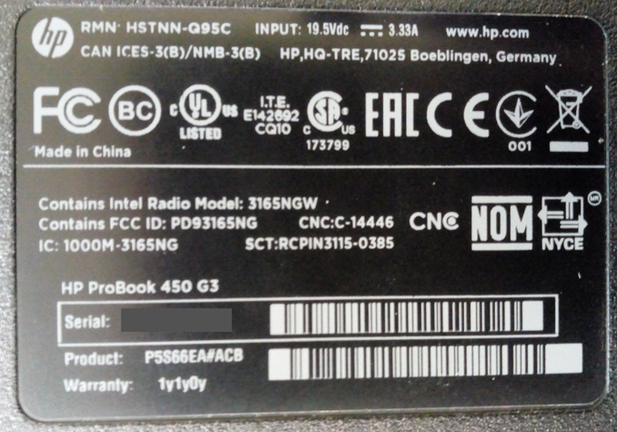 Замена матрицы экрана ноутбука HP ProBook 450 G3