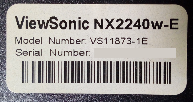 Не включается ViewSonic NX2240w-E. Ремонт монитора-телевизора