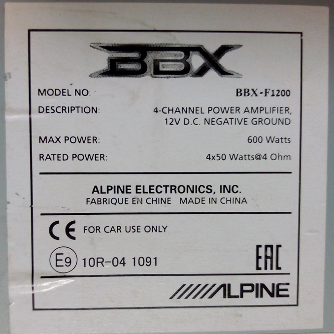 Ремонт Alpine BBX-F1200. Усилитель хрипит при увеличении громкости
