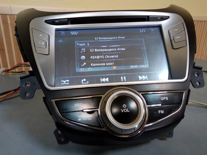Ремонт автомагнитолы Hyundai Elantra. ГУ не читает USB, SD и диски