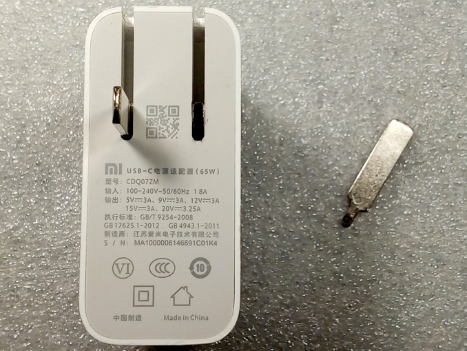 Ремонт блока питания ноутбука Xiaomi USB-C Power Adapter (CDQ07ZM)