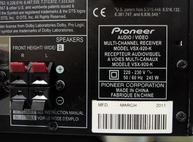 Ремонт Pioneer VSX-920-K. Не включается ав-ресивер. Реле щелкает