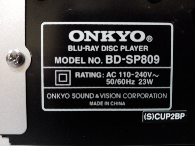 Ремонт Onkyo BD-SP809. Не работает DVD Blue-ray плеер