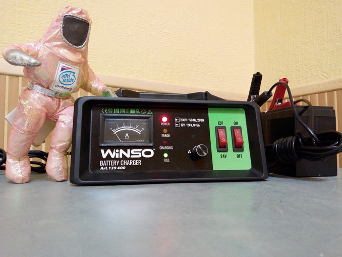 Ремонт Winso 139400. Не включается зарядное устройство для автомобильного аккумулятора