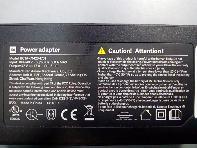 Ремонт зарядного устройства электросамоката Xiaomi Mi Scooter Black