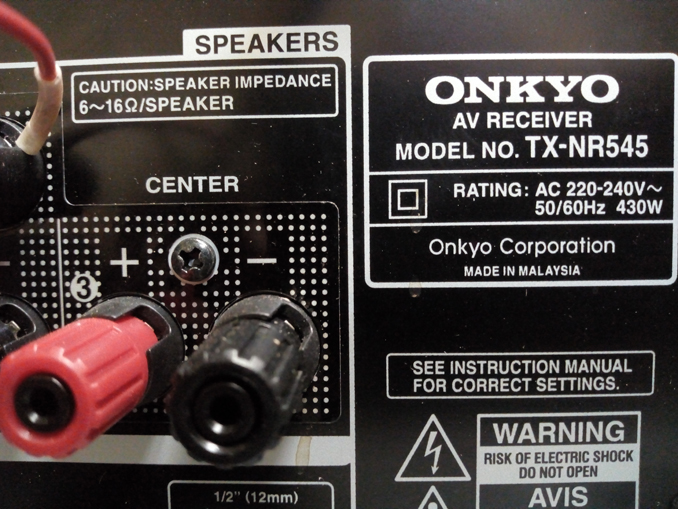 Нет изображения через HDMI. Ремонт Onkyo TX-NR545