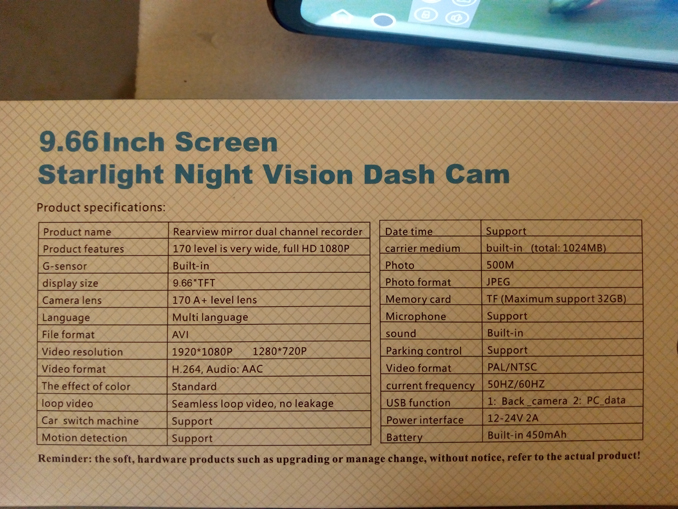 Ремонт автомобильного зеркала Starlight Night Vision Dash Cam