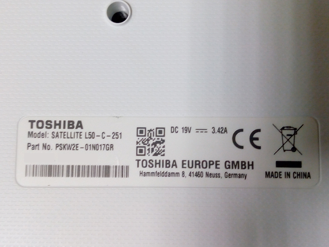 Ремонт и апгрейд ноутбука Toshiba Satellite L50-C-251