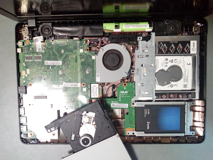 Замена жесткого диска на твердотельный. Модернизация ноутбука Asus X541NC
