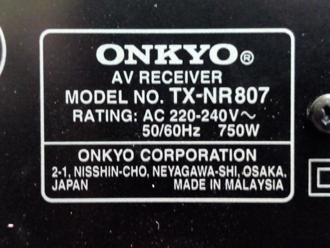 Нет звука, нет изображения. Ремонт HDMI av-ресивера Onkyo TX-NR807