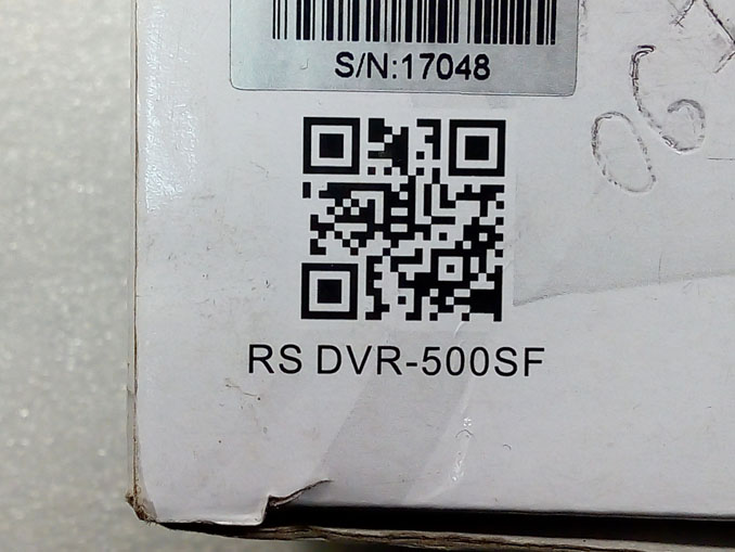 Неправильно работает видеорегистратор RS DVR-500SF