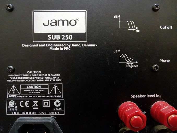 Не работает сабвуфер Jamo SUB 250