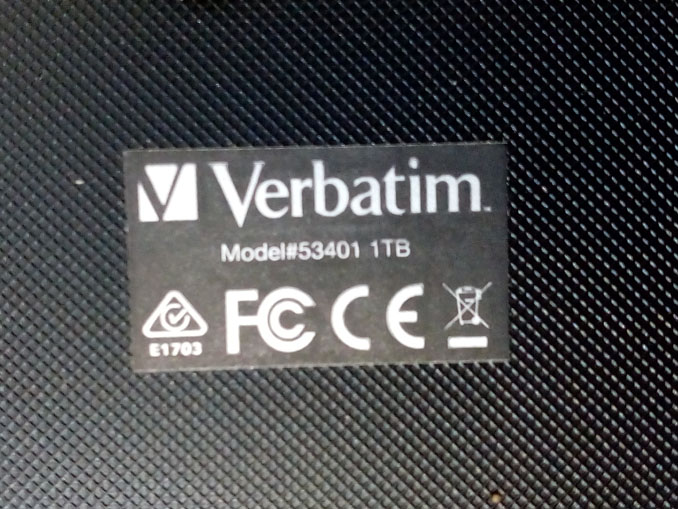 Внешний диск Verbatim не определяется при подключении к компьютеру