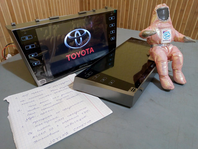 Ремонт автомагнитолы Joying Toyota Camry V40. Разбит сенсор