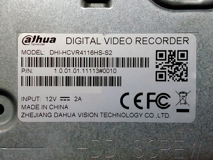 Не включается видеорегистратор Dahua DHI-HCVR4116HS-S2