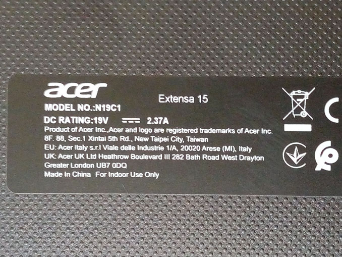 Настройка ноутбука Acer Extensa 15 EX215-52-39CU