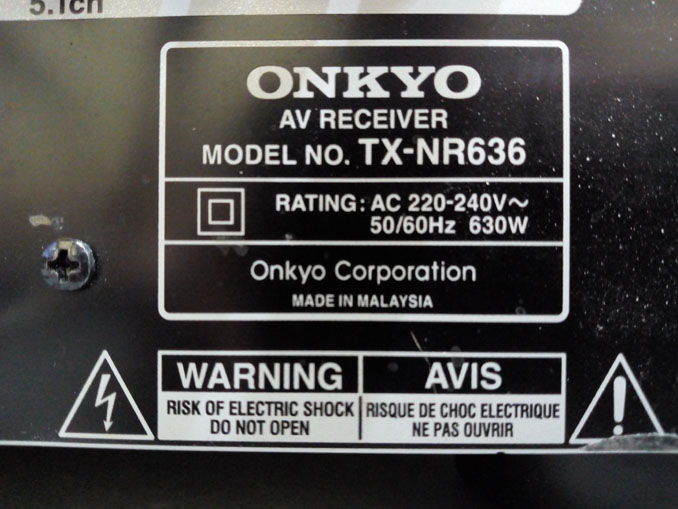 Не работает av-ресивера Onkyo TX-NR636. Срабатывает защита