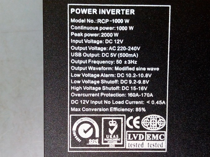 Ремонт преобразователя Power Inverter UKC RCP-1000W