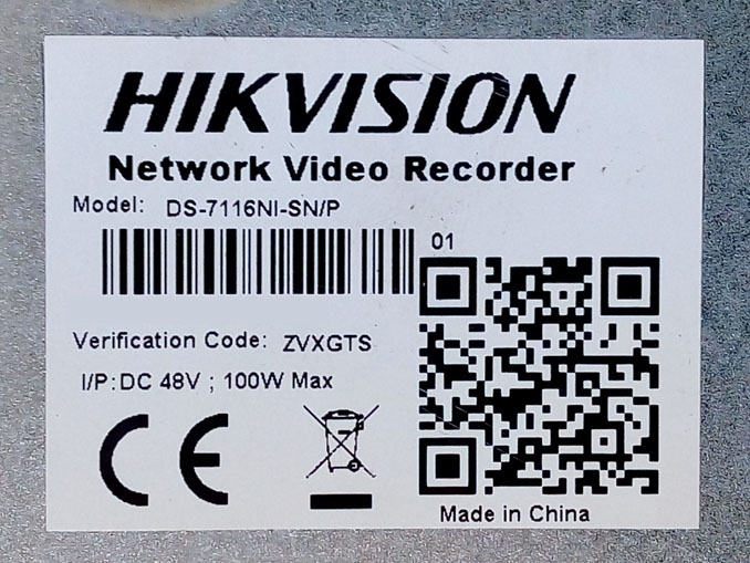 Не записывает видео. Ремонт Hikvision DS-7116NI-SN/P