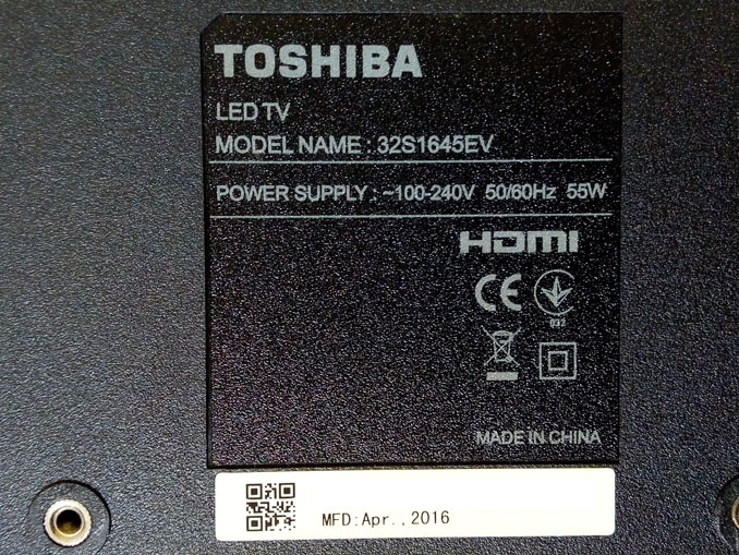 Телевизор не включается. Ремонт Toshiba 32S1645EV