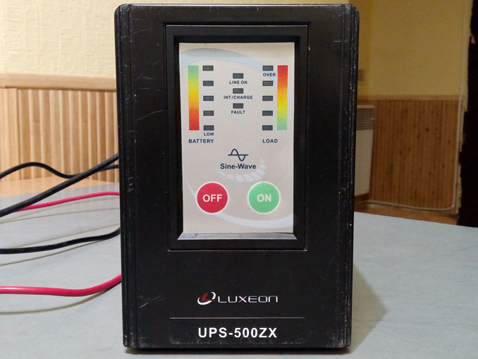Не работает Luxeon UPS-500ZX. Ремонт котельного ИБП