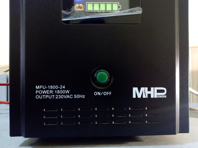 Ремонт MHPower MPU-1800-24. Не работает от батареи