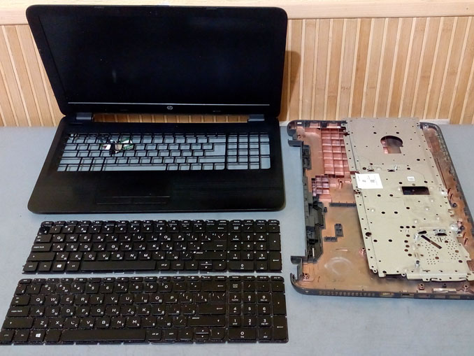 Замена впаянной клавиатуры ноутбука HP 255 G5 G4