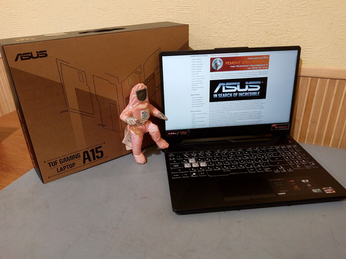 Настройка Windows ноутбука Asus TUF Gaming A15