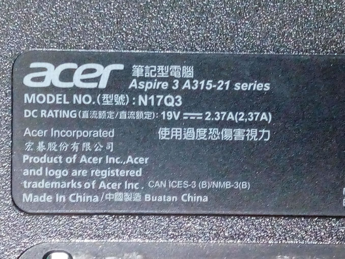 Ремонт Aspire 3 A315-21. Не определяется жесткий диск