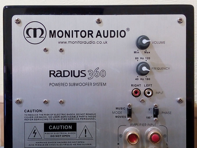 Ремонт сабвуфера Monitor Audio Radius 360. Не включается