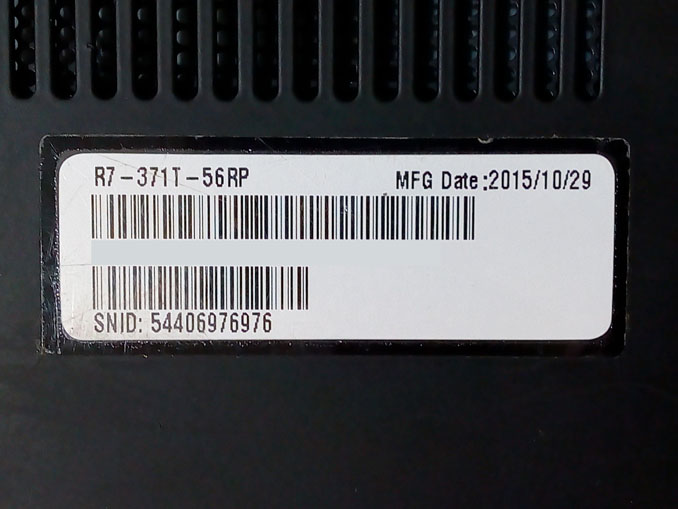 Ремонт Acer Aspire R7-371T-56RP. Ноутбук не включается
