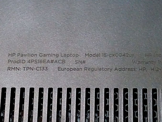Ремонт HP Pavilion Gaming 15-cx0042ur (4PS16EA)