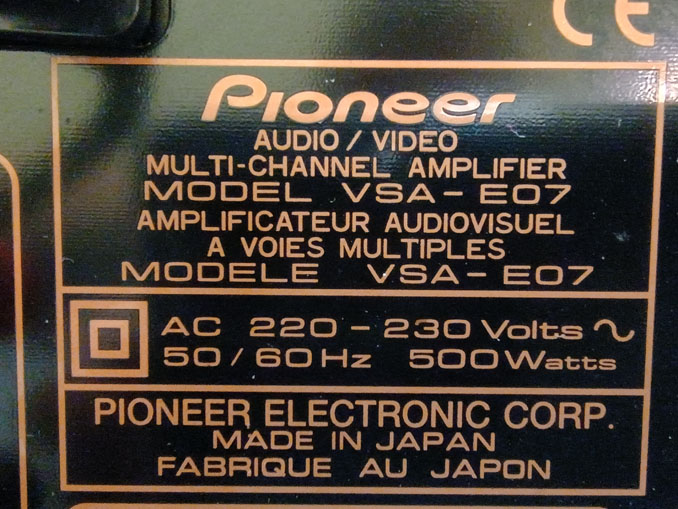 Ремонт усилителя Pioneer VSA-E07. Нет звука
