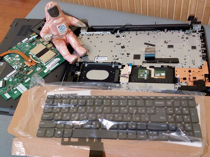Замена впаянной клавиатуры Lenovo IdeaPad 330-15ARR